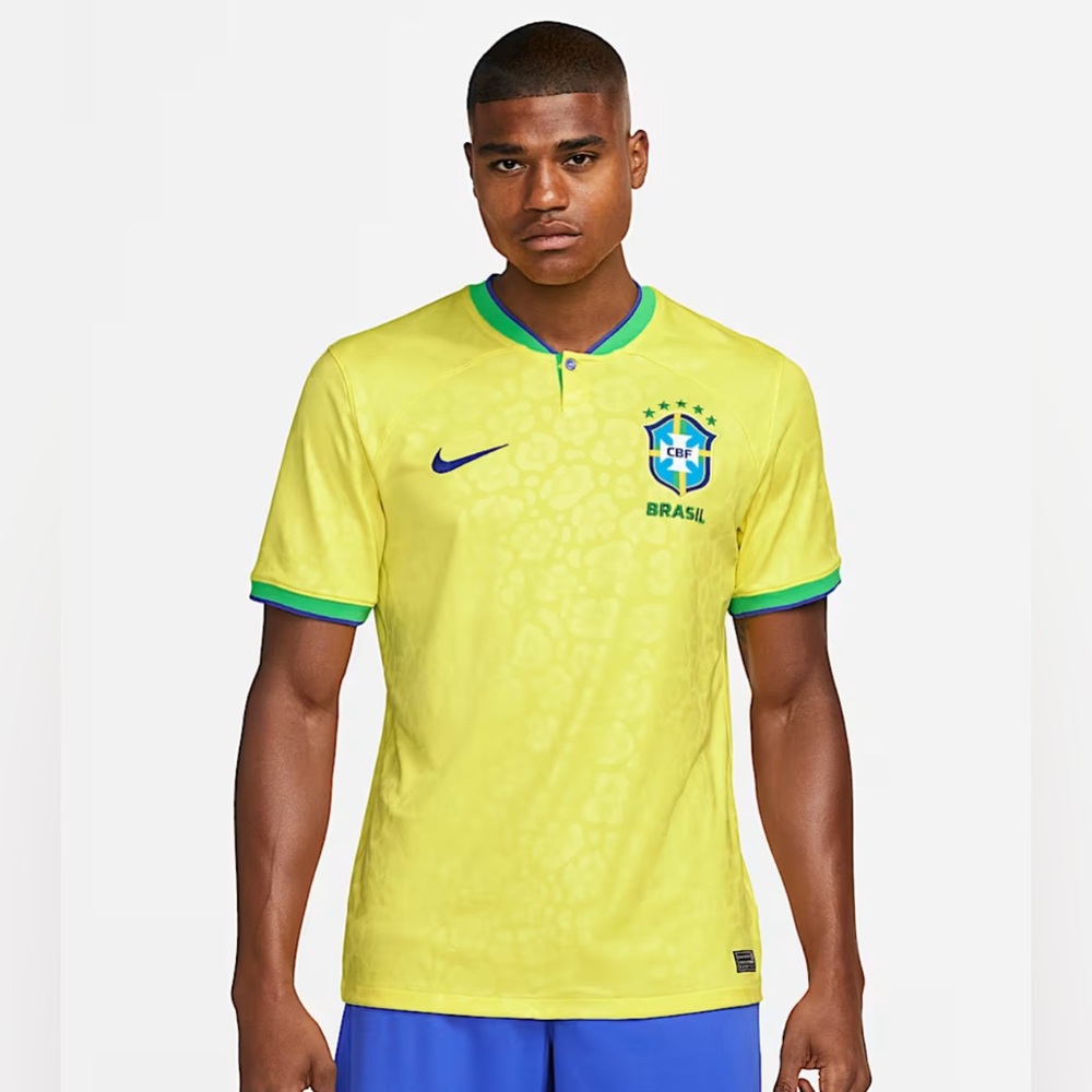 Brazil Nike Football Shirt Soccer XL NWT 2022/23 Stadium Shirt Men’s